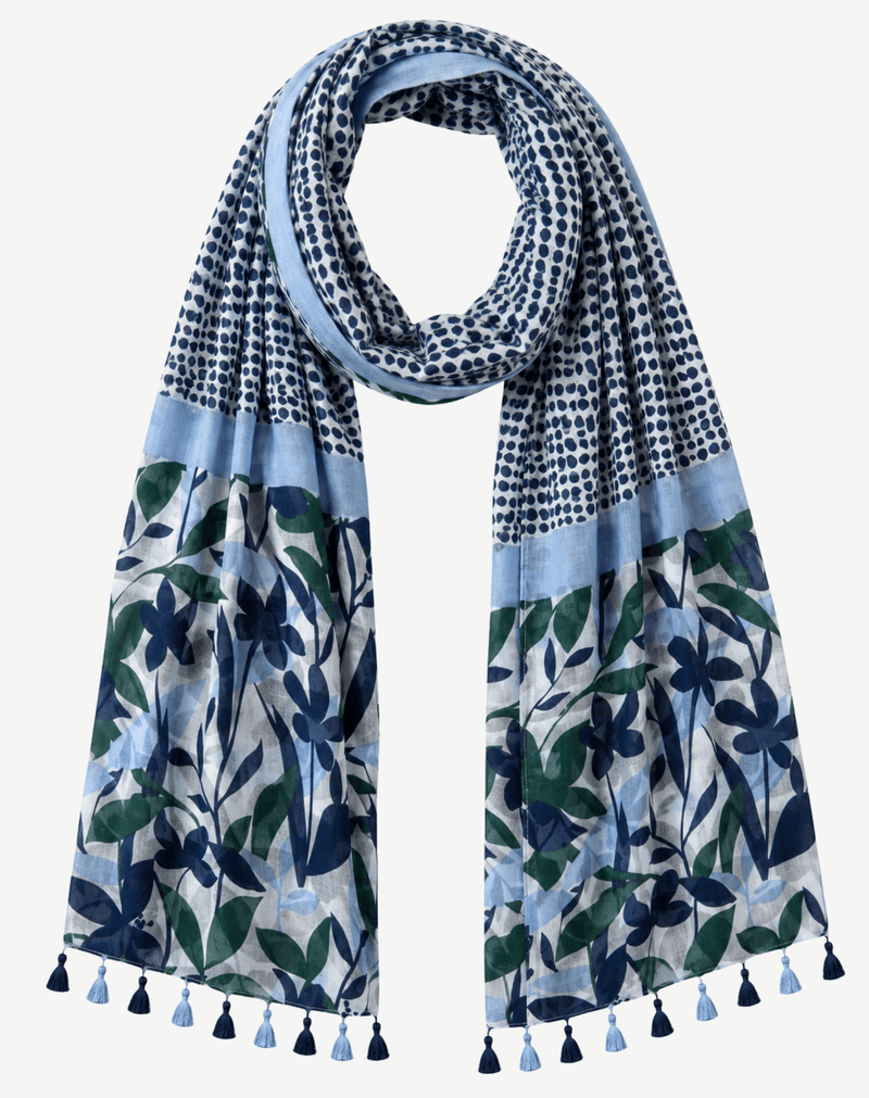 Load image into Gallery viewer, Corfu Womens Summer Scarf - Bluebell
