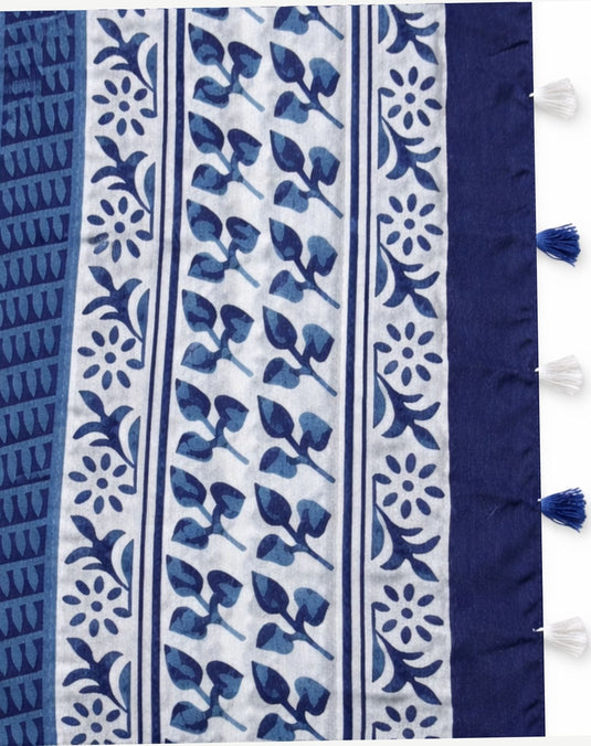 Corfu Womens Summer Scarf - Navy Nexus