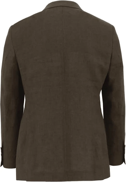 Boston Mens Turin Brown French Linen Tailored Jacket