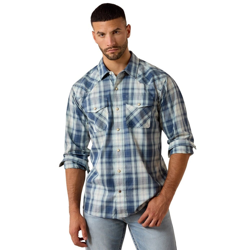 Load image into Gallery viewer, Ariat Mens Retro Heathcliff Fitted Snap Shirt
