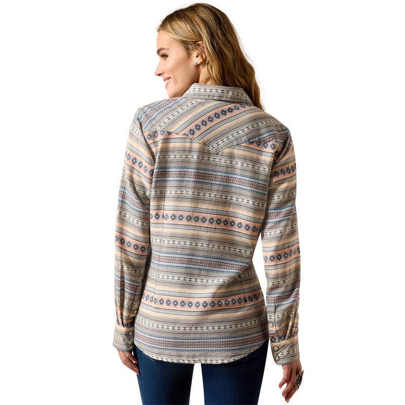 Load image into Gallery viewer, Ariat Womens Arizona Western Snap Long Sleeve Shirt
