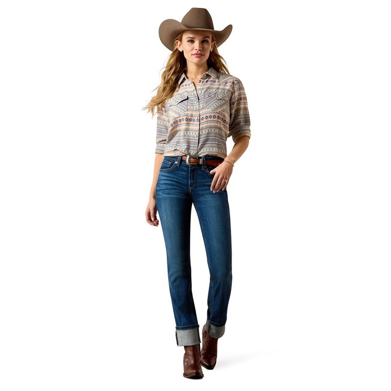 Load image into Gallery viewer, Ariat Womens Arizona Western Snap Long Sleeve Shirt

