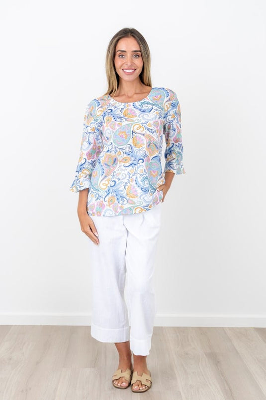Maglia Womens Fiesta Frill Top