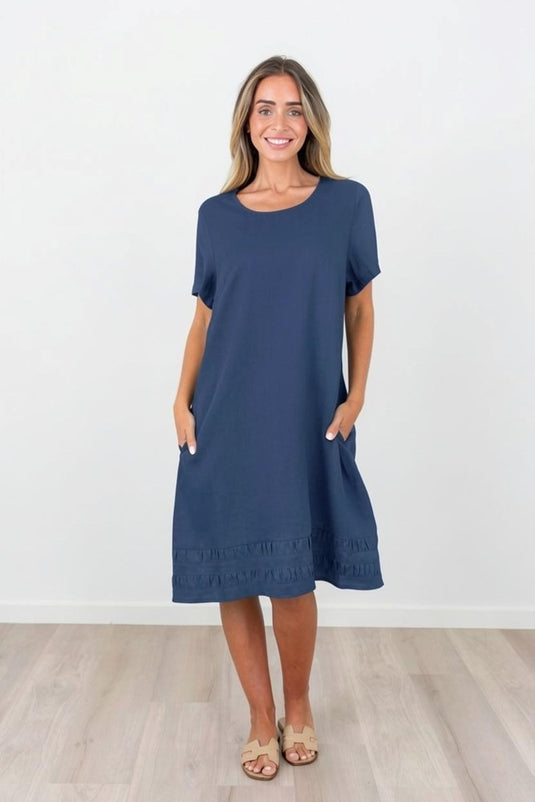 Maglia Womens Lux Encore Trim Dress