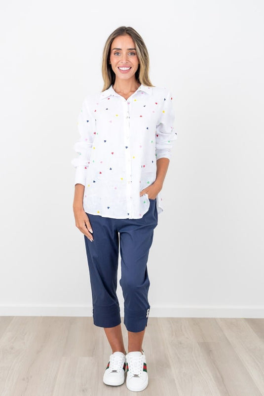 Maglia Womens Jaimee Embroidered Shirt