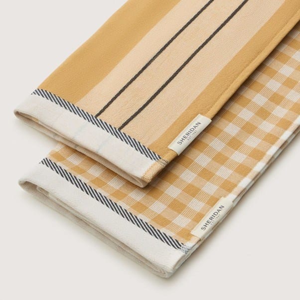 Load image into Gallery viewer, Sheridan Este Tea Towel 2pk - Caramel
