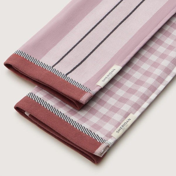 Load image into Gallery viewer, Sheridan Este Tea Towel 2pk - Lilac Haze
