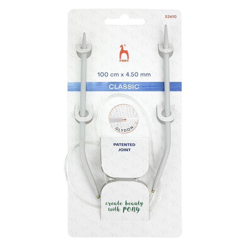 Load image into Gallery viewer, Pony Circular Needles 100cm x 4.5mm Aluminium
