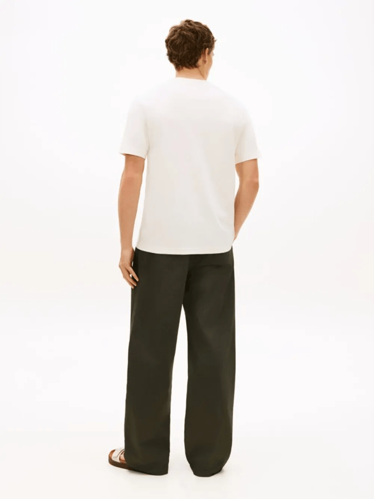 Load image into Gallery viewer, Tommy Hilfiger Mens Script Light Interlock Tee - Ivory Petal
