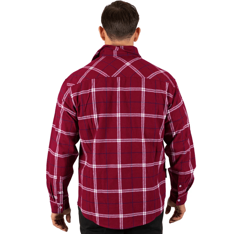 Load image into Gallery viewer, NRL Mens &#39;Mustang&#39; Flannel Shirt - Eagles
