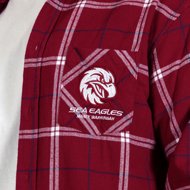 Load image into Gallery viewer, NRL Mens &#39;Mustang&#39; Flannel Shirt - Eagles
