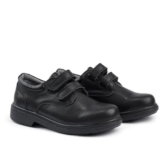 Sfida Kids Class Junior Velcro School Shoes - Black