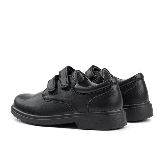 Sfida Kids Class Junior Velcro School Shoes - Black