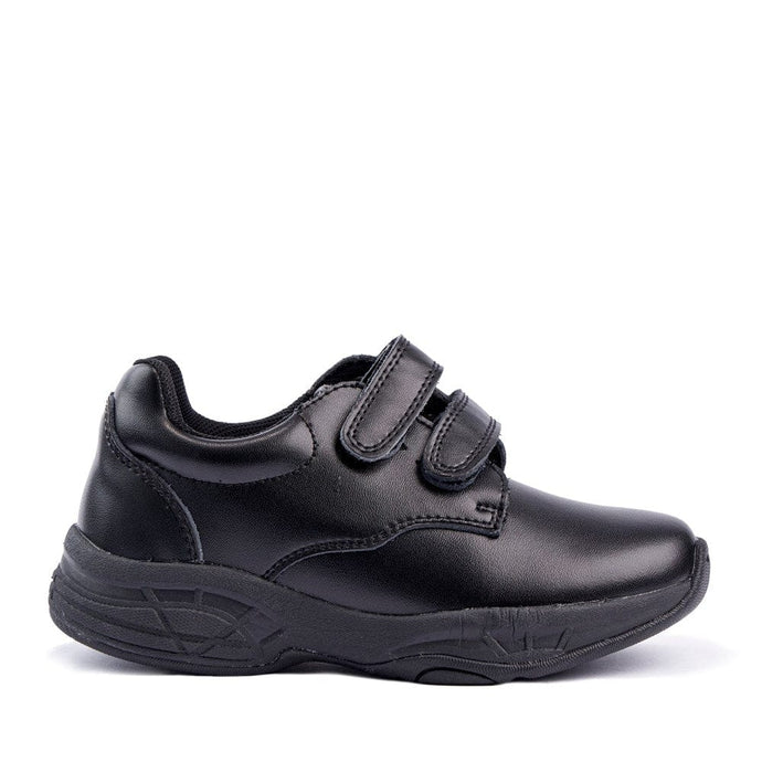 Sfida Kids Indie Junior Velcro School Shoe Black