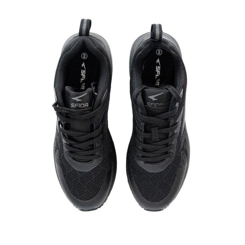 Load image into Gallery viewer, Sfida Boys Prota Lace Up Runner - Black/Black
