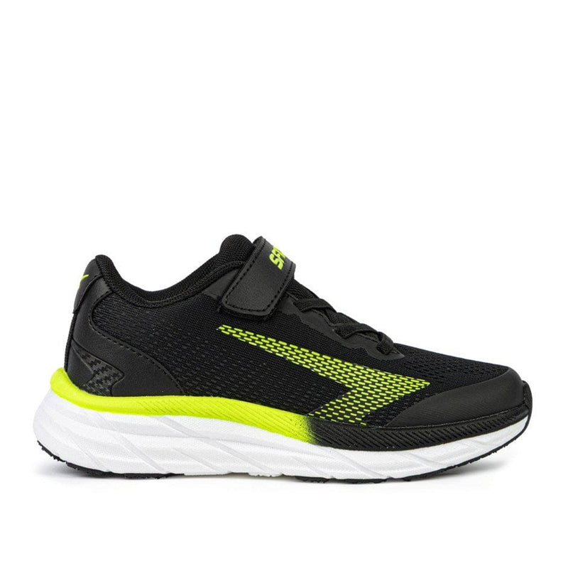 Load image into Gallery viewer, Sfida Boys Tempo Runner with Strap - Black/Lime
