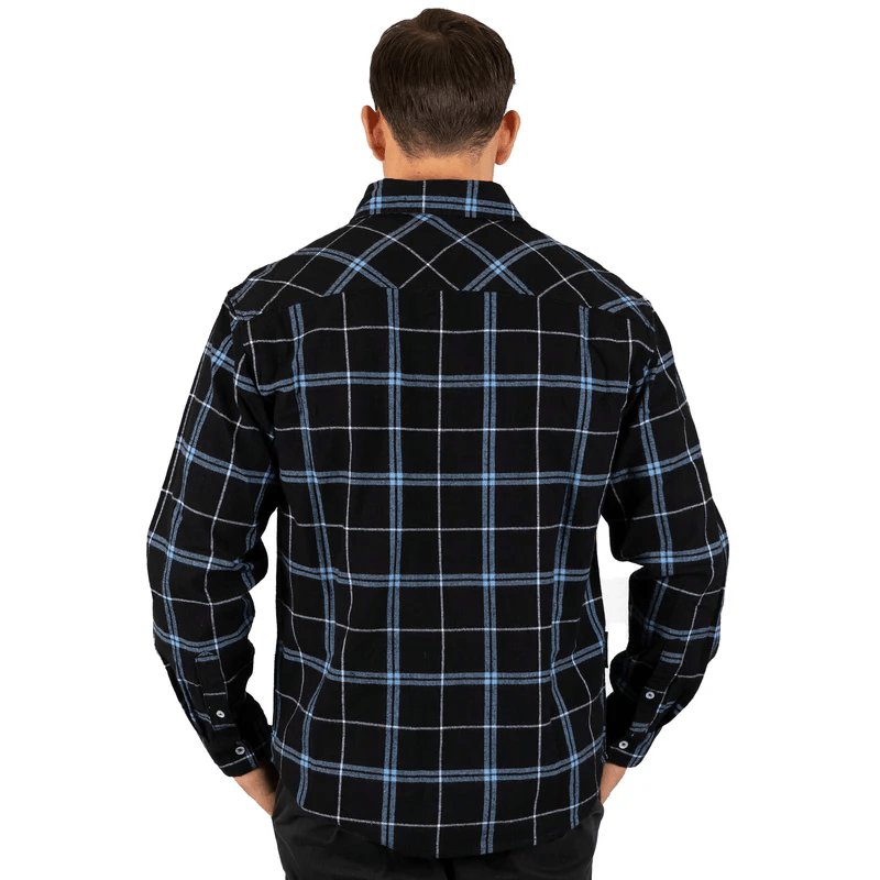 Load image into Gallery viewer, NRL Mens &#39;Mustang&#39; Flannel Shirt - Sharks
