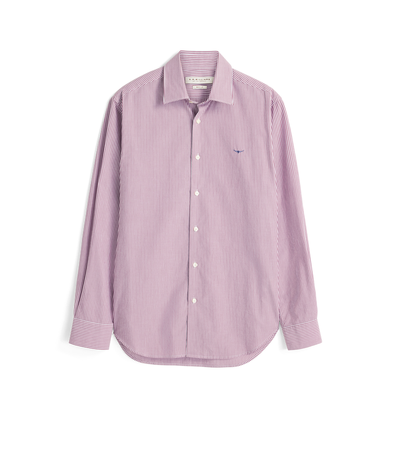 Load image into Gallery viewer, R.M. Williams Mens Sommers Poplin Stripe Shirt
