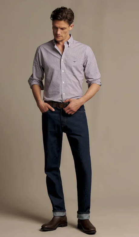 Load image into Gallery viewer, R.M. Williams Mens Whyalla Poplin Check Shirt
