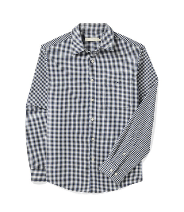 R.M. Williams Mens Classic Poplin Check Shirt
