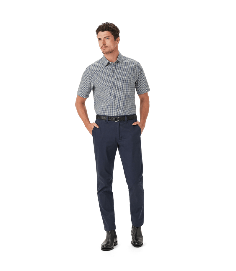 Load image into Gallery viewer, R.M. Williams Mens Classic Poplin Check Short Sleeve Shirt
