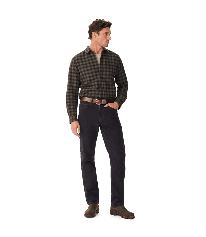 Load image into Gallery viewer, R.M. Williams Mens Coen Brushed Check Shirt - Khaki
