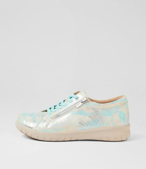 Load image into Gallery viewer, Ziera Womens Shovo XF Sky Mutli Leather Sneakers
