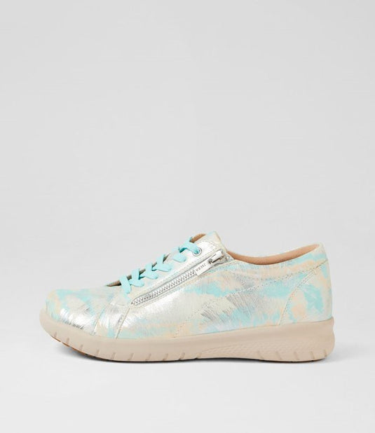 Ziera Womens Shovo XF Sky Mutli Leather Sneakers