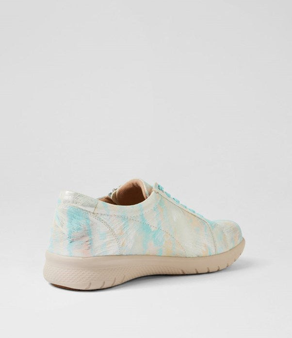 Load image into Gallery viewer, Ziera Womens Shovo XF Sky Mutli Leather Sneakers
