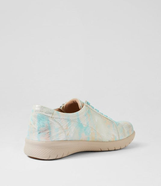 Ziera Womens Shovo XF Sky Mutli Leather Sneakers