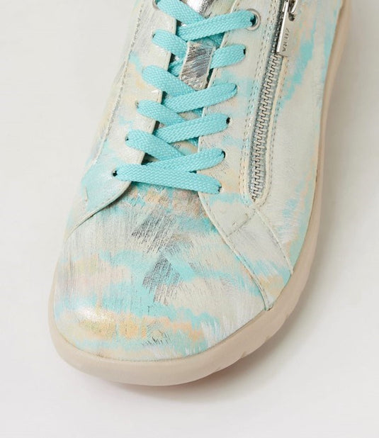 Ziera Womens Shovo XF Sky Mutli Leather Sneakers