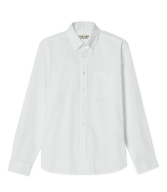 R.M. Williams Mens Collins Oxford Shirt - White