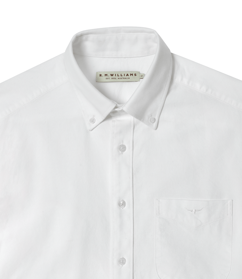 Load image into Gallery viewer, R.M. Williams Mens Collins Oxford Shirt - White
