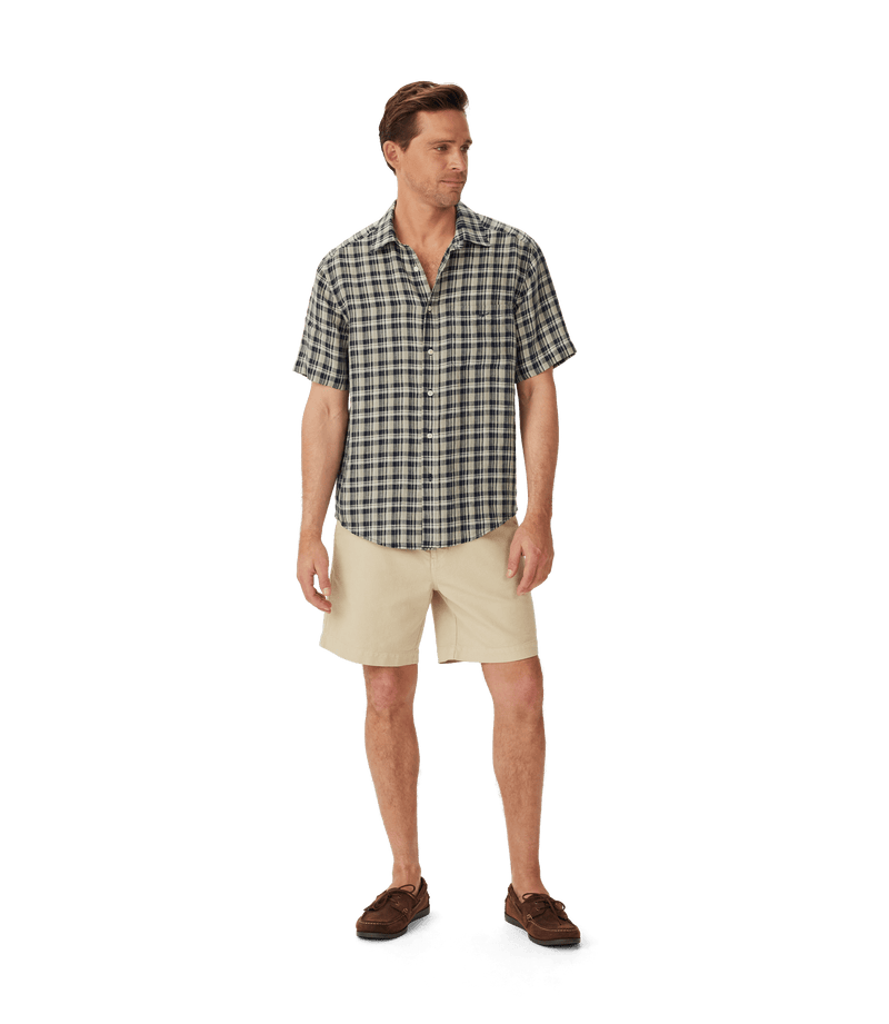 Load image into Gallery viewer, R.M. Williams Mens Toby Linen Short Sleeve Shirt
