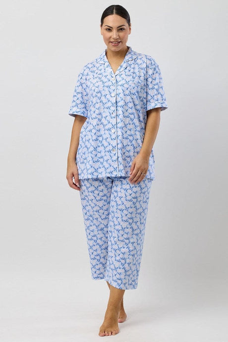 Schrank Womens Daisies 3/4 Pyjama Set - Blue