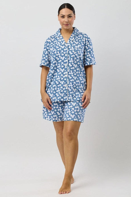 Schrank Womens Daisies Short Pyjama Set - Denim