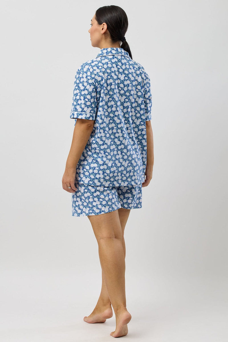 Load image into Gallery viewer, Schrank Womens Daisies Short Pyjama Set - Denim
