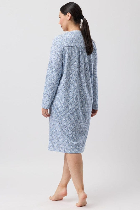 Schrank Womens Oriental Crochet Nightie - Teal