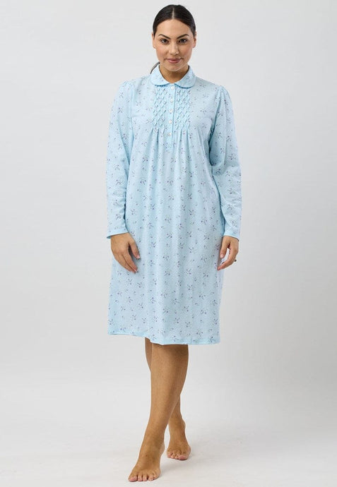 Schrank Womens Sweet Pea Collared Nightie - Short Length