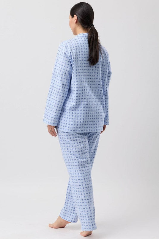 Schrank Womens Fleur De Lys PJ Set - Blue