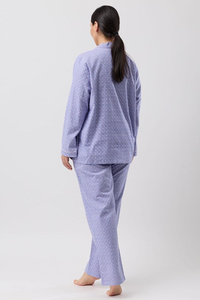 Load image into Gallery viewer, Schrank Womens Fleur De Lys PJ Set - Indigo
