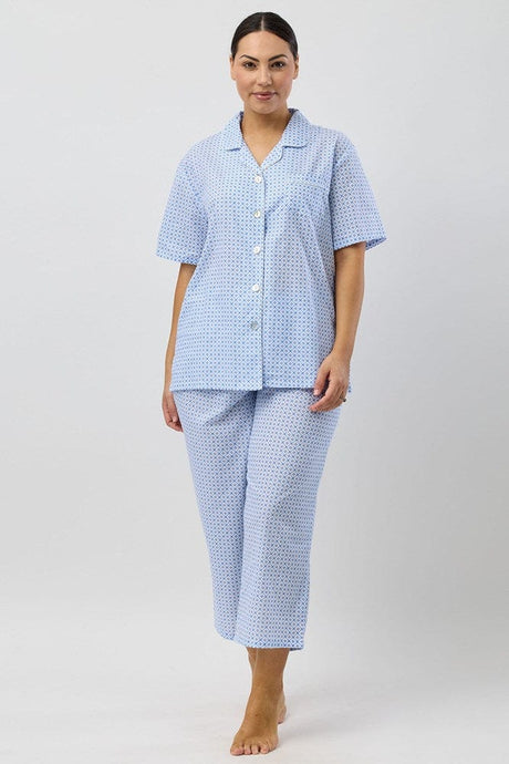 Schrank Womens Geo 7/8 Pyjama Set - Blue