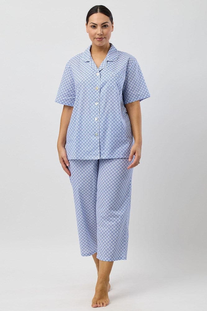 Load image into Gallery viewer, Schrank Womens Geo 7/8 Pyjama Set - Denim
