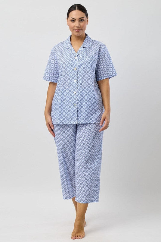 Schrank Womens Geo 7/8 Pyjama Set - Denim