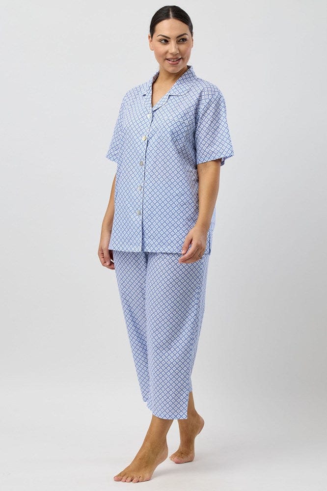 Load image into Gallery viewer, Schrank Womens Geo 7/8 Pyjama Set - Denim
