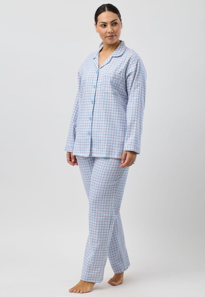 Load image into Gallery viewer, Schrank Womens Houndstooth Revere Pyjamas
