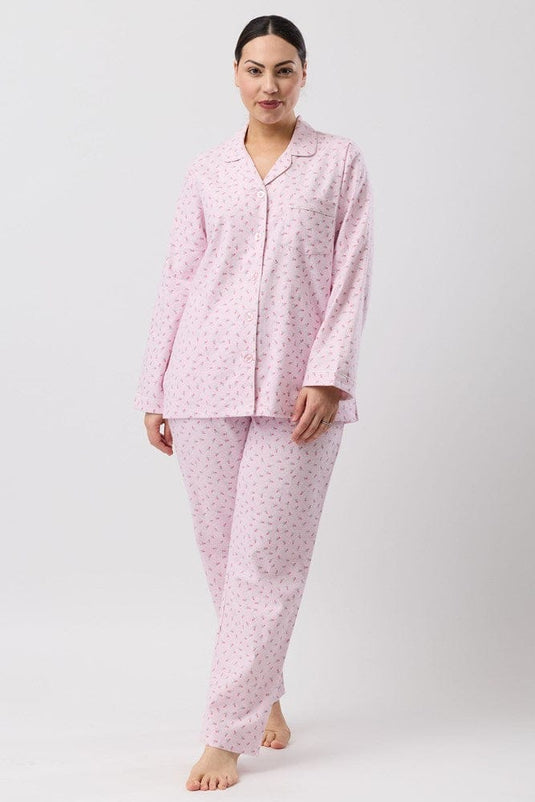 Schrank Womens Rose Spot PJ Set - Pink