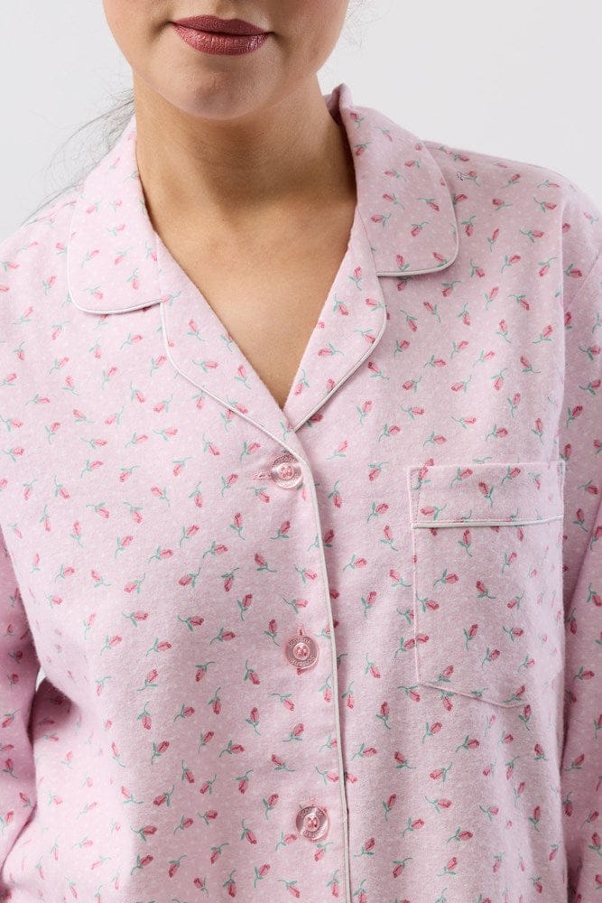 Load image into Gallery viewer, Schrank Womens Rose Spot PJ Set - Pink
