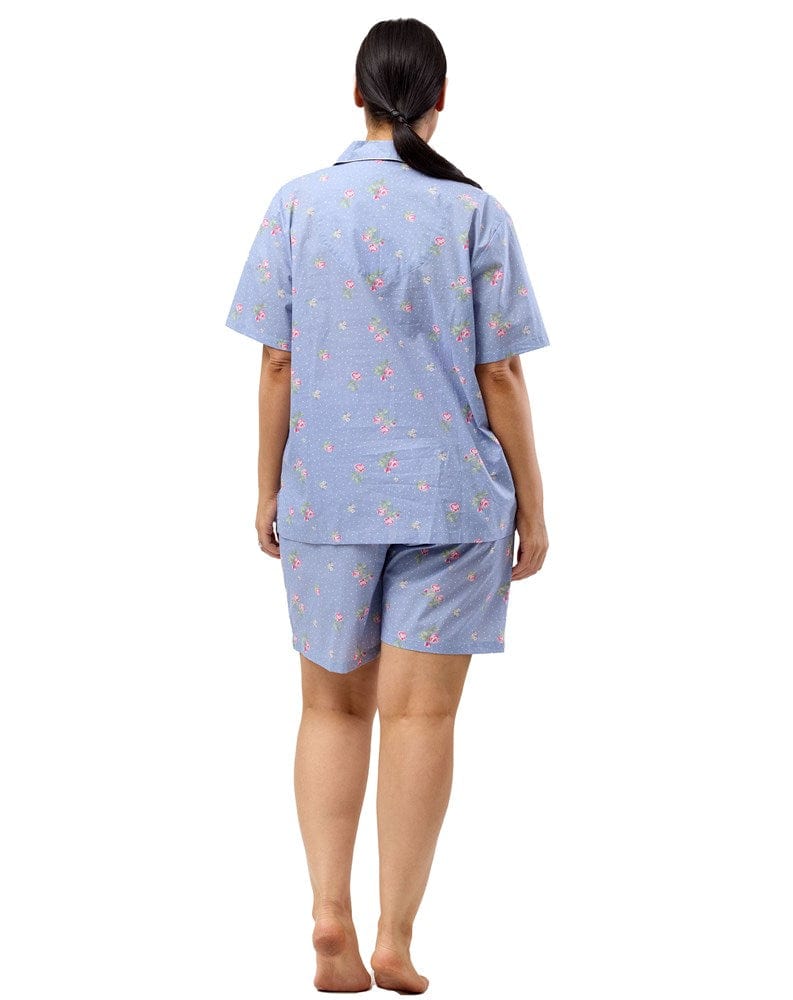 Load image into Gallery viewer, Schrank Womens Floral Spot Revere Pyjama Set
