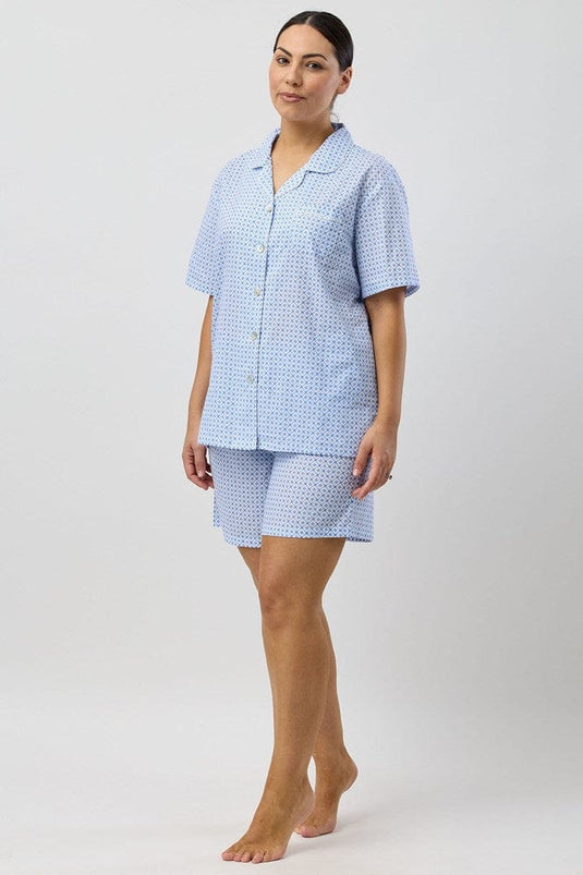 Schrank Womens Geo Short Pyjama Set - Blue